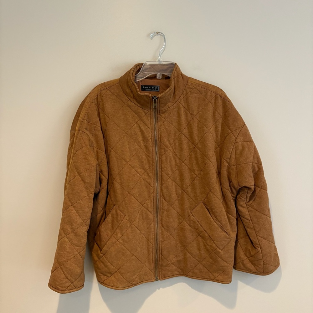 Bagatelle Collection Women's Quilted Brown Puffer Jacket